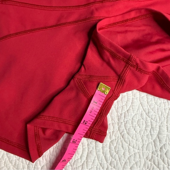 Women's Red Athletic Shorts - Picture 9 of 10